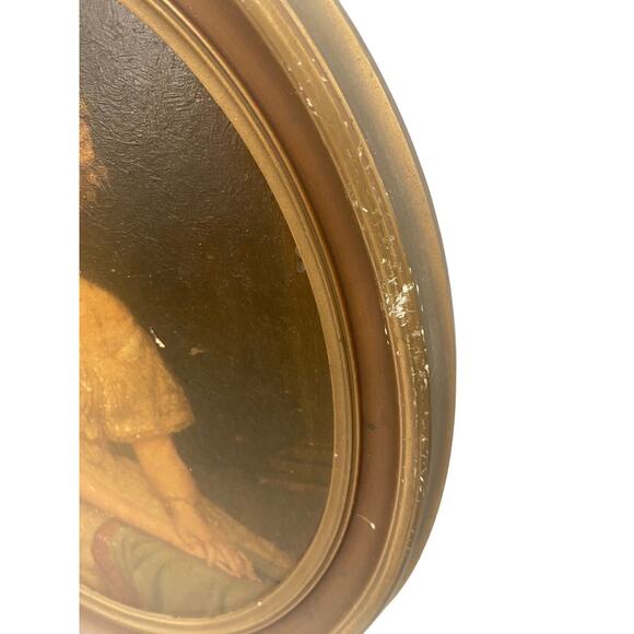 Antique Pair Jenny Lind And Southern Belle Lithograph Prints Oval Frames 13x11" - Picture 9 of 16